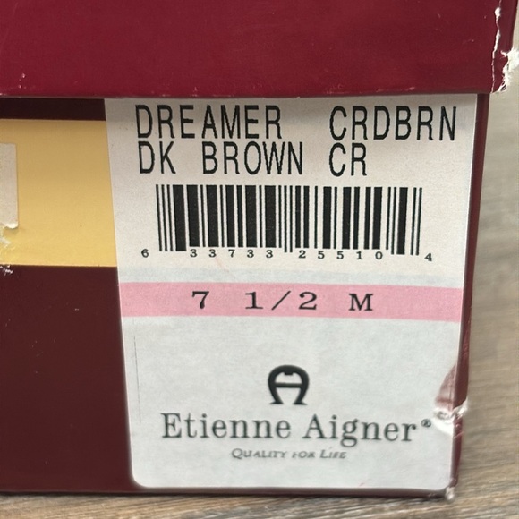 Etienne Aigner DREAMER Bronze Embossed Leather Pumps 7.5 - Picture 10 of 11